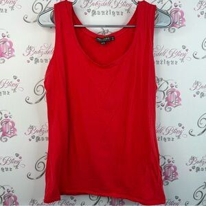 Repeat the shirt tank top bright red stretchy Stylish Red Women's Tank Top